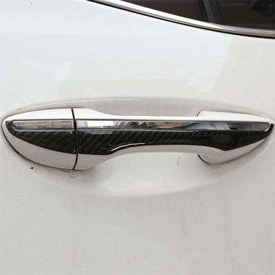 Для Toyota Corolla 2014 2015 2016 2017 2018 мягкое углеродное волокно автомобильная дверная ручка Накладка Наклейка автомобиля