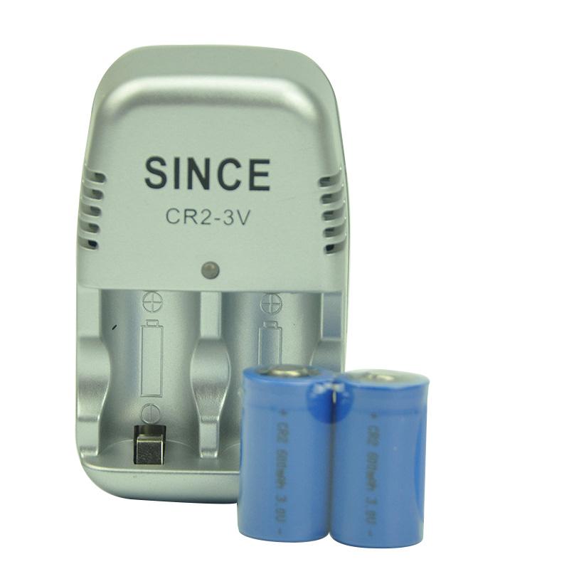 AC 110-240V Input CR2 3V (15270) AI-BALL Mini Wifi Camera Rangefinder Battery Charger With 2PCS Rechargeable Li-on Battery