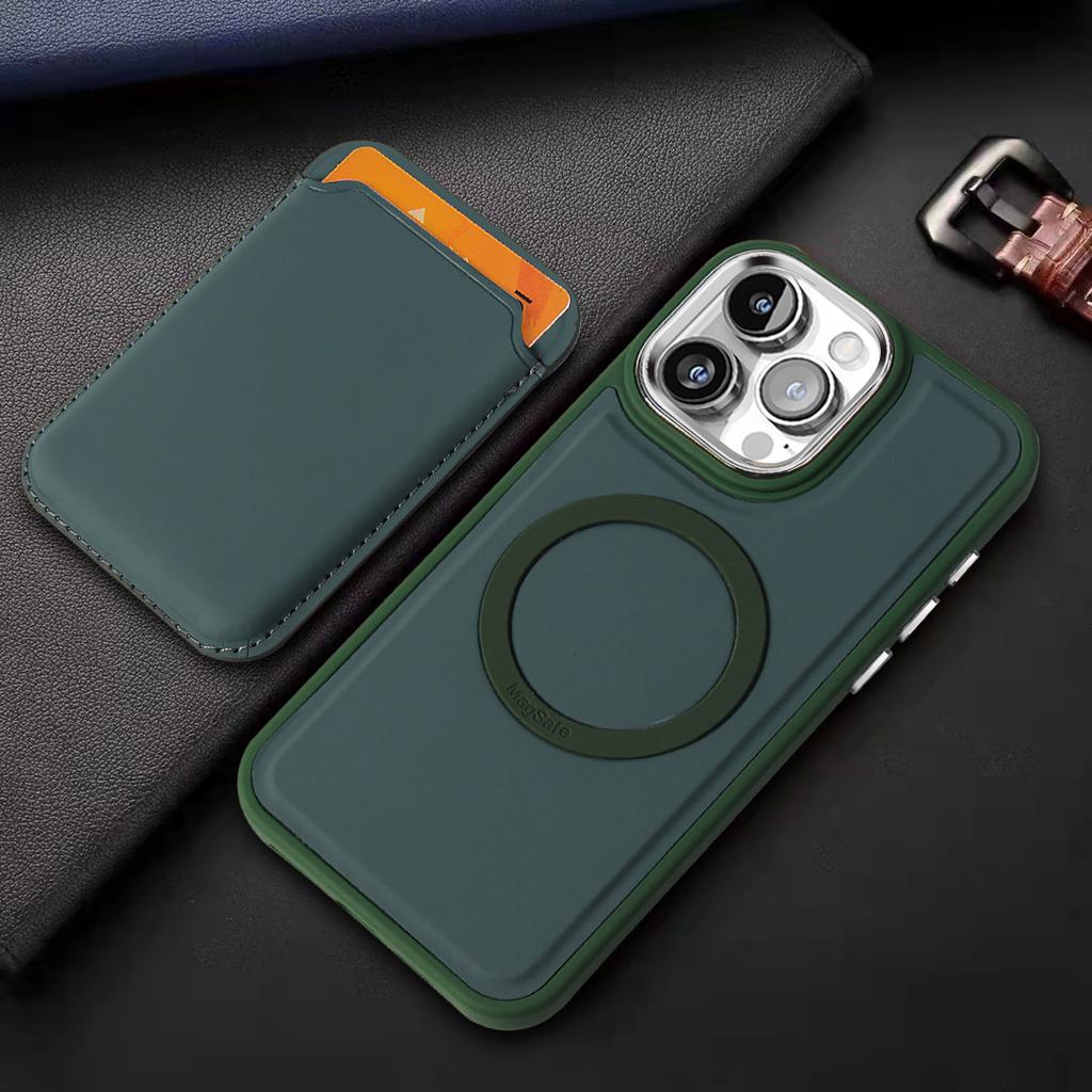 2 In 1 Detachable Cards Solt Walet Leather Case For iPhone 16 15 Plus14 13 12 11 Pro Max For Magsafe Wireless Charging Skin Cover