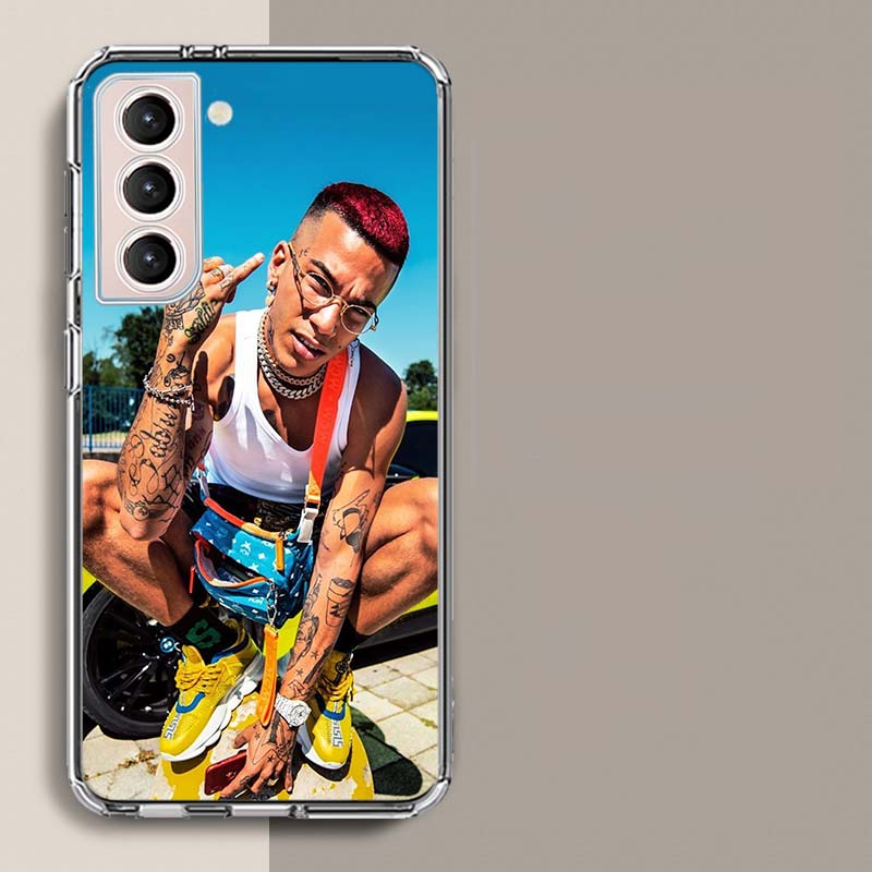 Чехол для телефона рэпера Sfera Ebbasta для Samsung Galaxy S25 Edge S24 S23 FE S21 S20 S10 Plus S22 S26 Ultra Прозрачный чехол TPU Capa
