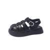 2024 Summer New Children's Baotou Sandals Girls Hollowed-out Soft Soles Large Children Girls Roman Sandals