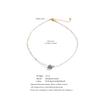 Yhpup Stainless Steel Conch Pendant Necklace Handmade Accessories White Gray Crystal Bead Chain Summer Collar Cheaper Jewelry