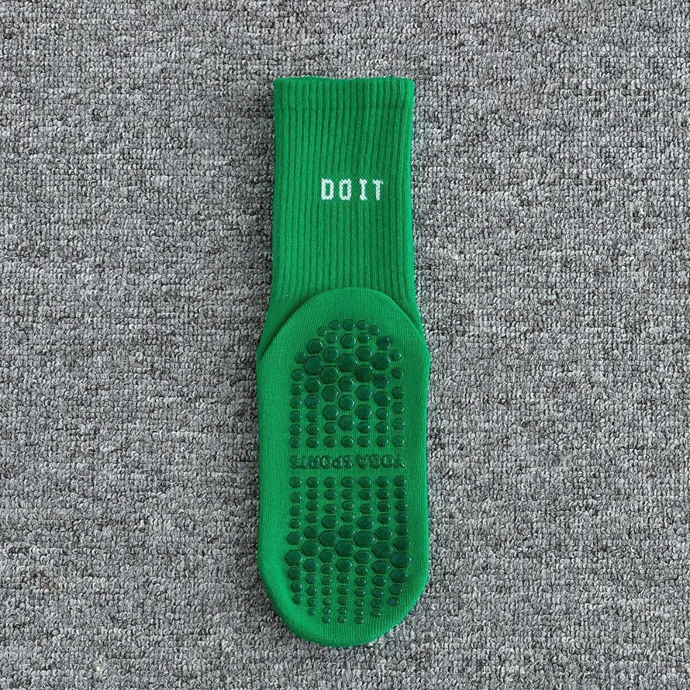 2 пары хлопковых спортивных носков однотонные полосатые носки для пилатеса новые носки до середины икры для йоги