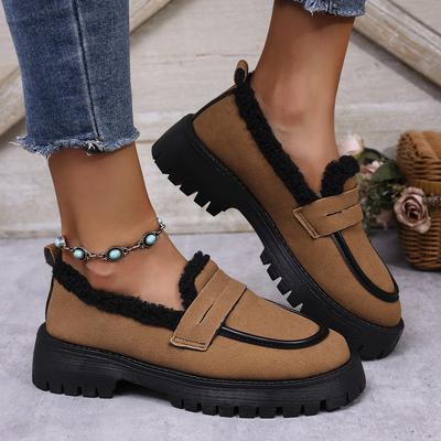 Модные женские кроссовки Новые больших размеров Кроссовки на платформе в британском стиле Женские Утолщенные Пушистые Легкие Повседневные Дизайнерские Туфли Zapatos De Mujer