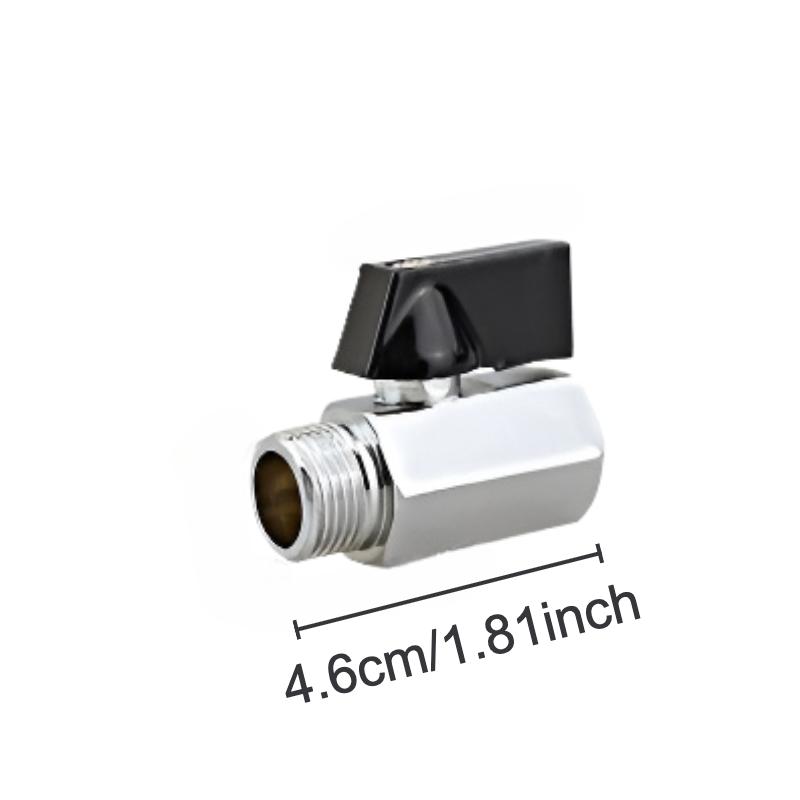 Mini Ball Valve with Internal and External Thread, All Copper Electroplated Double Internal Thread Double External Thread Water