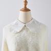 Women Sweet Doll Lapel Fake Collar Sweater Blouse Tops Shirt Detachable Collar Removable Half Shirt False Collar Decorative
