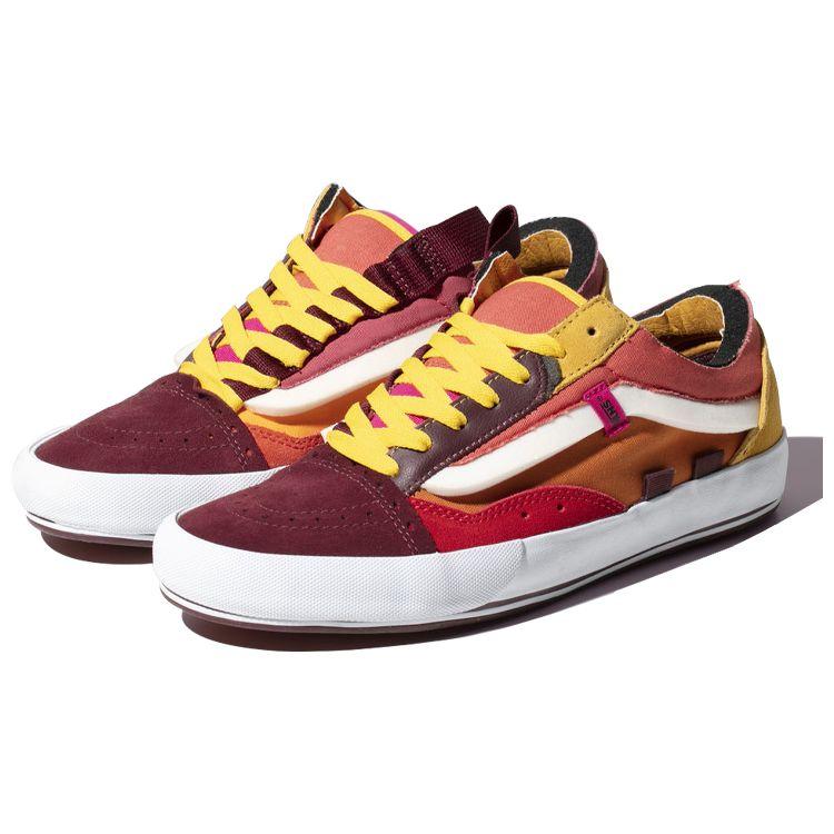 Vans Old Skool Series Cap Retro Casual Low-Top Skate Shoes Unisex Sneakers Yellow Brown VN0A4UUHZJE