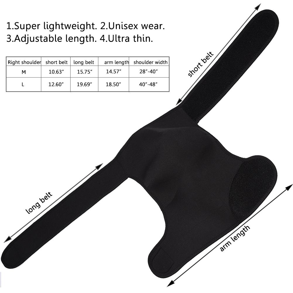 Men's Shoulder Support Brace Right Shoulder Brthable Shoulder Support for Pain Rel