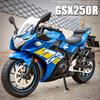 1/12 Suzuki GSX250R литой под давлением мотоцикл модель игрушечная коллекция транспортных средств звук и свет внедорожный мотоцикл игрушки автомобиль