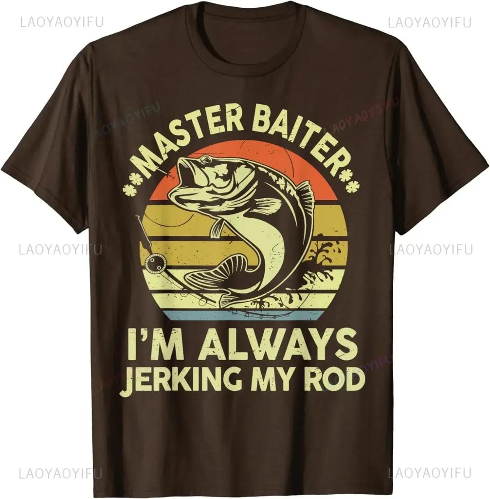 Fun Crazy Fishing Shirt - Master-Baiter Fun Bass Dad T-shirt