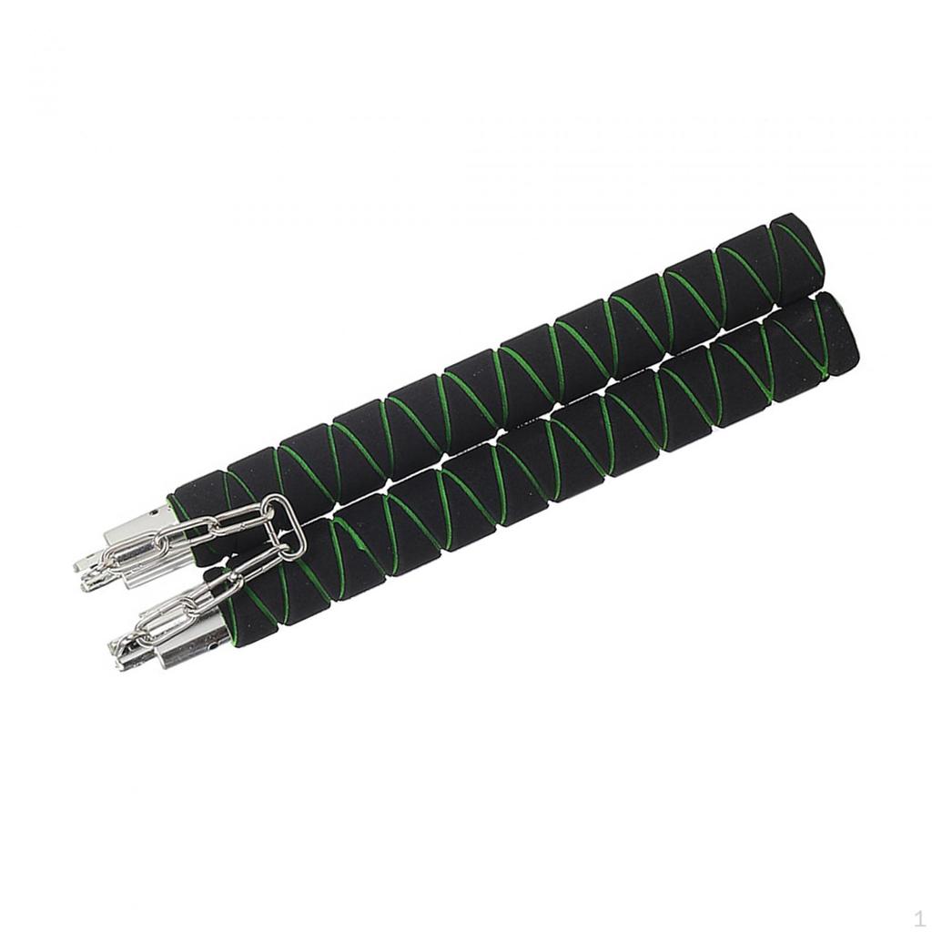 Фитнес-нунчаку Боевые искусства Пена для Вин Чун Тхэквондо Черный Зеленый