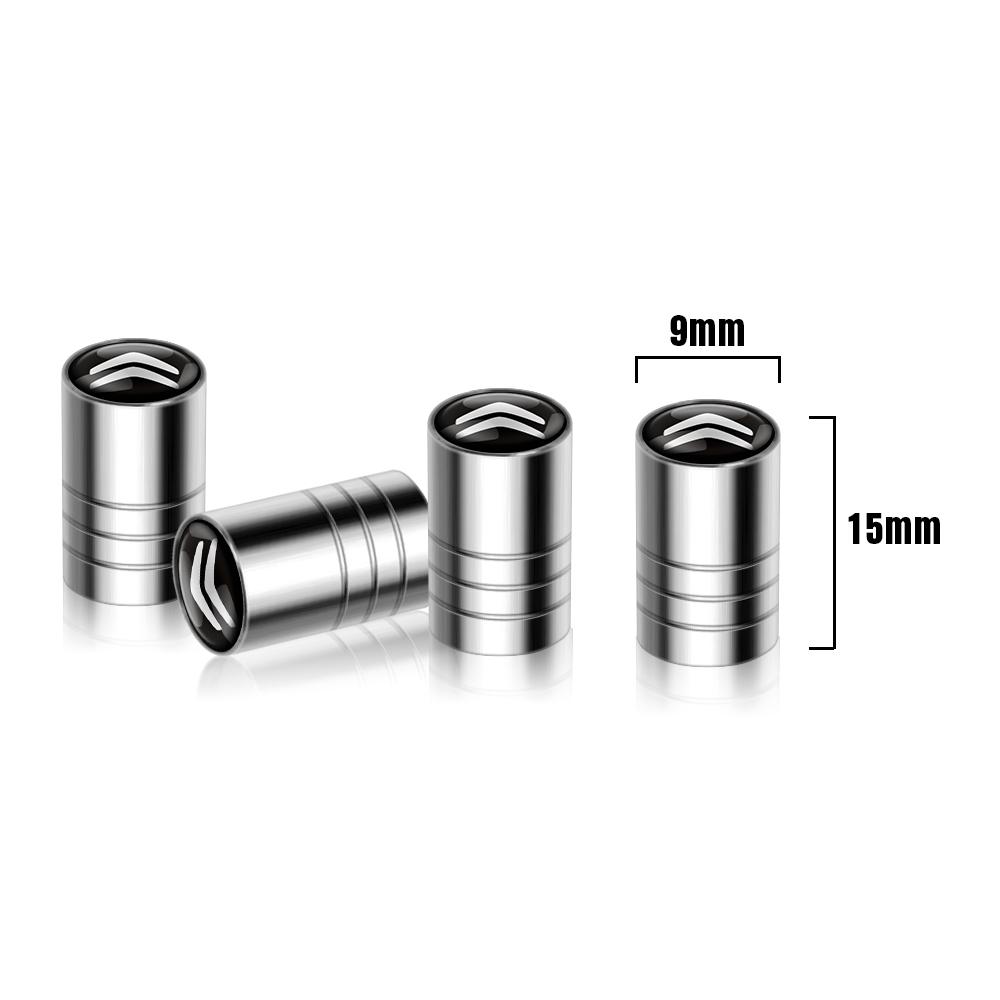 4 шт. Металлическая крышка-колпачок для ниппеля шины колеса автомобиля Для Citroen C4 Picasso Xsara C5 Aircross Cactus C1 C2 C3 C6 C8 Berlingo Jumpy