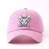 Embroidered Cat Baseball Cap Cotton Soft Vintage Sun Hat Women Men