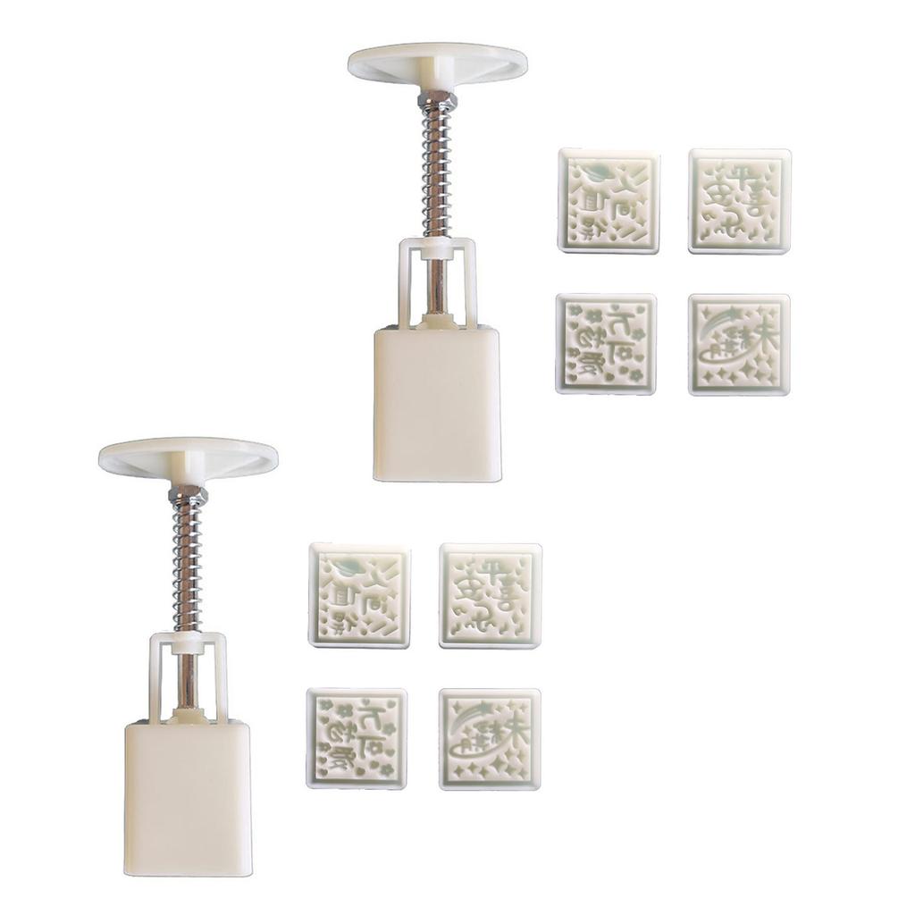 3D Формы для печенья Штампы Квадратные Формы для лунных пряников Ручное Пресс для лунных пряников Инструмент для выпечки на Праздник середины осени