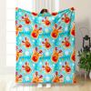 Cute Reindeer and Snowflakes Pattern print blanket soft and cozy perfect for the living room bed sofa or a nap,gift