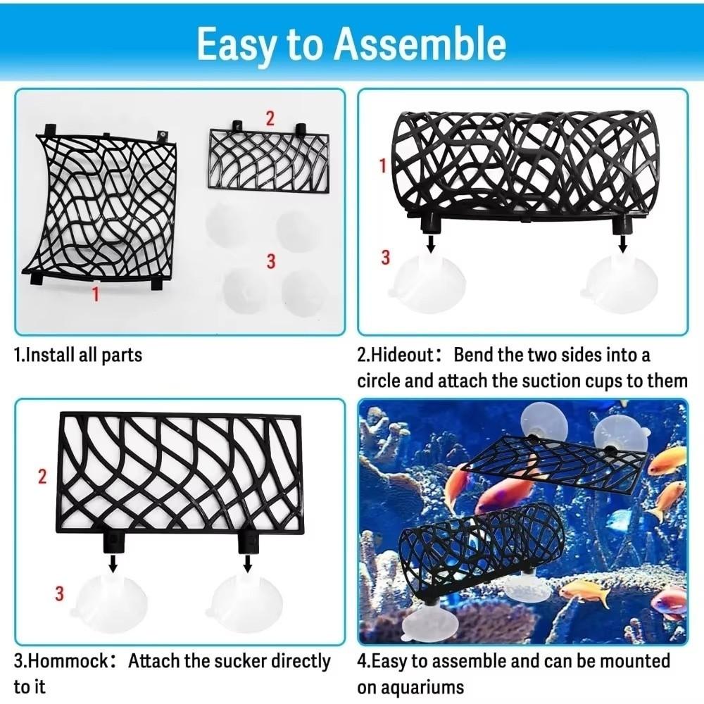 Hide Decoration Betta Fish Tunnel Tube Fighting Fish Resting Tunnel  Aquarium Accessories