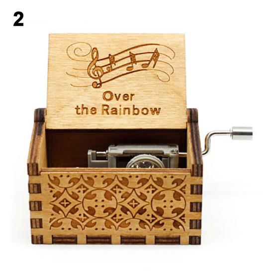 Винтажная музыкальная шкатулка из березовой фанеры, детская музыкальная коллекция, подарок на день рождения
