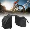 Сумка на заднее сиденье велосипеда черная большой вместимости холщовая водонепроницаемая фиксация эластичным шнуром сумка на заднее сиденье велосипеда для аксессуаров