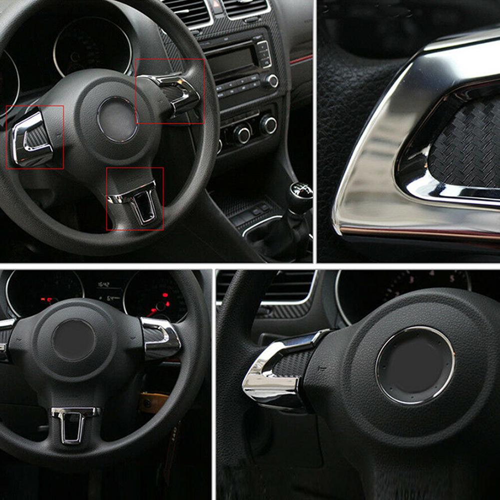 Автозапчасти, украшения, чехол VW для колес Golf6 MK6 Po-lo Bora Trim, 3 шт./компл., рулевое управление автомобиля Jett-a