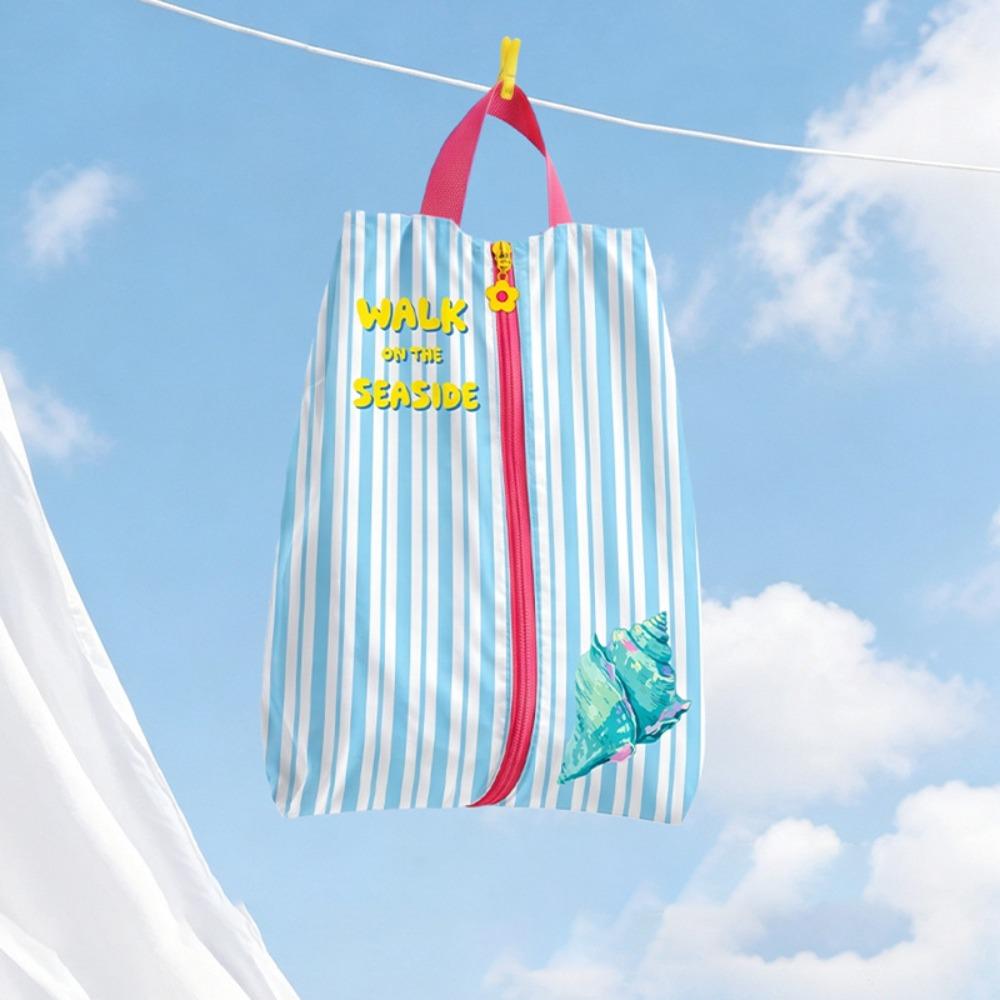Zipper Closure Shoes Storage Bag Carrying Handle Shoes Organizer Luggage Organization