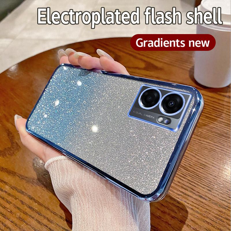 Чехол для Realme Narzo 50 5G Чехол для телефона Realme Narzo 50 5G с блестящим покрытием, силиконовый чехол для объектива камеры, мягкая задняя крышка