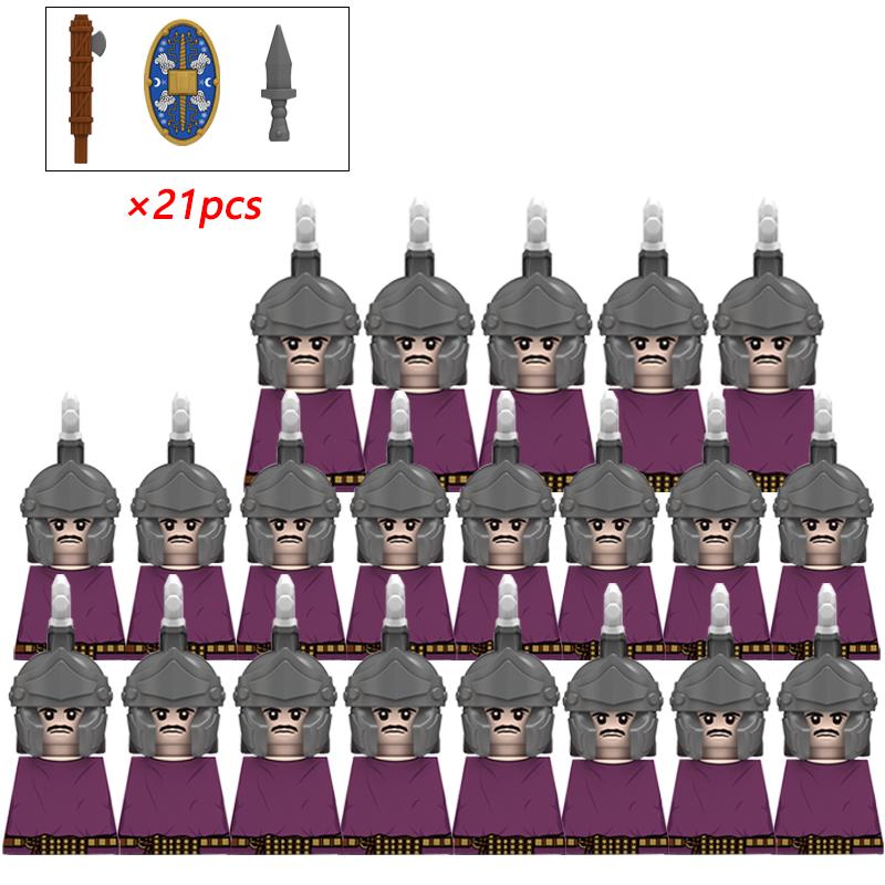 11/21 шт. N818-821 Рим Средневековые Рыцари-Тамплиеры Крестовый Поход Спартанские Воины Пехота Кавалерия Фигурки Строительные Блоки Детские Игрушки