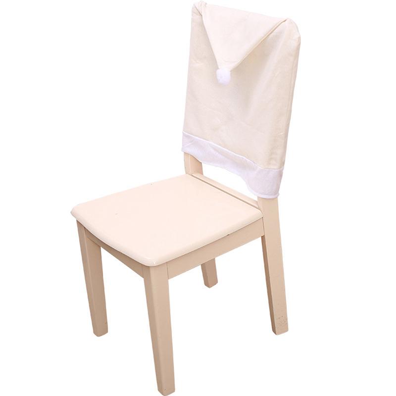 Оленья шляпа Чехлы на стулья Рождественский домашний декор Обеденный стул Рождественская шапка Наборы подарков