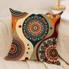 Bohemian style Cushion Cover Soft Plush Fabric DoubleSided Printed Cushion Covers for All Seasons Modern HomeDecor Gift