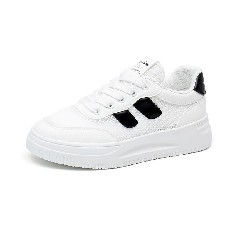 Новые летние дышащие белые туфли для женщин, повседневные туфли с низким берцем, туфли на платформе, женские туфли на платформе