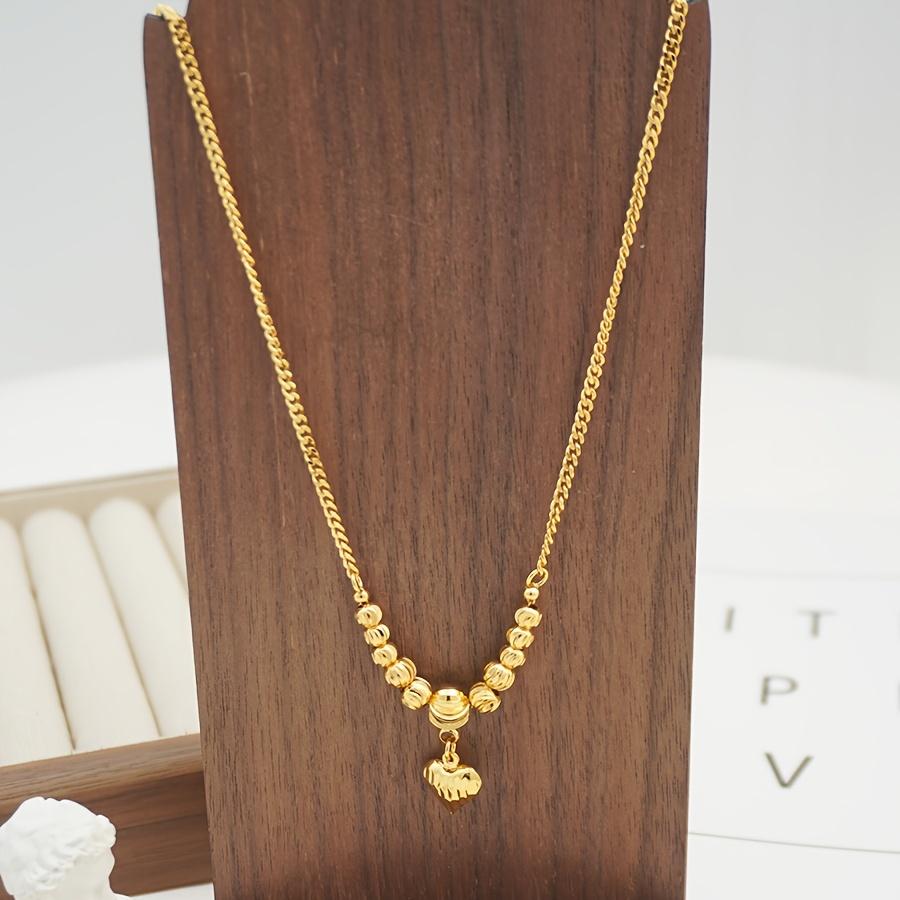 Heart NecklaceFashionable copper necklaceHeart-shaped pendant necklaceWomen's daily necessitiesFriends' Jewelry Gift Party