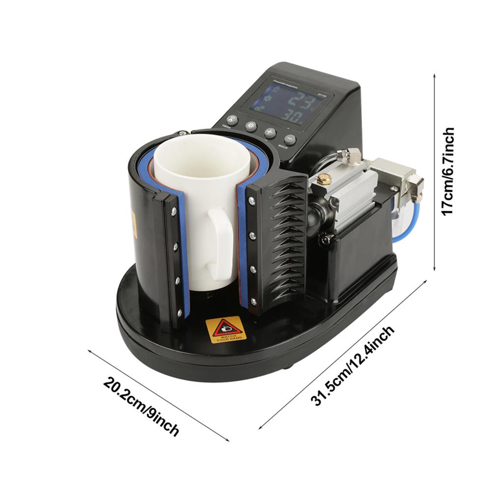 Пневматический автоматический термопресс для сублимации кружек ST 110 Черный