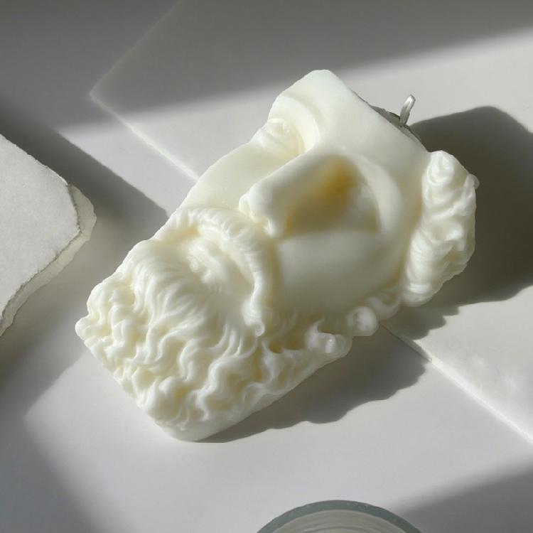 Силиконовые формы для свечей в виде человеческого лица для изготовления эпоксидной смолы, для свечей, мыла, многофункциональная силиконовая форма, термостойкая