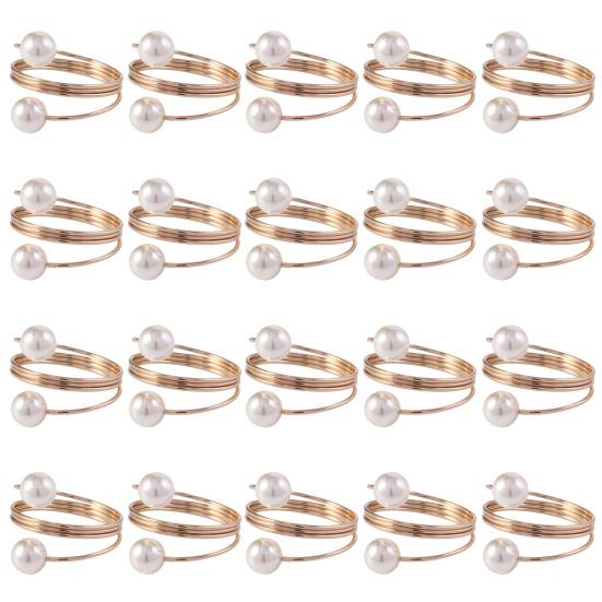 12/20 шт., набор колец для салфеток из искусственного жемчуга, кольцо для салфеток, пряжки, металлический весенний держатель для салфеток, украшение для стола на свадьбу, день рождения