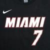 Nike Коллаборация НБА Майка Miami Dri-Fit Драгич Горан Круглый вырез Спортивная Быстросохнущая Короткий рукав Детские Топы Черный 3Z2B711F1-HEAGD