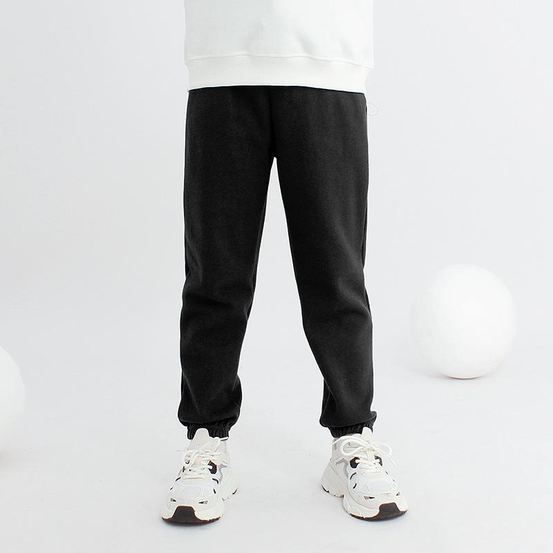 Korean Style Spring Children's Solid Color Trousers - New Girls' All-Match Casual Sports Pants