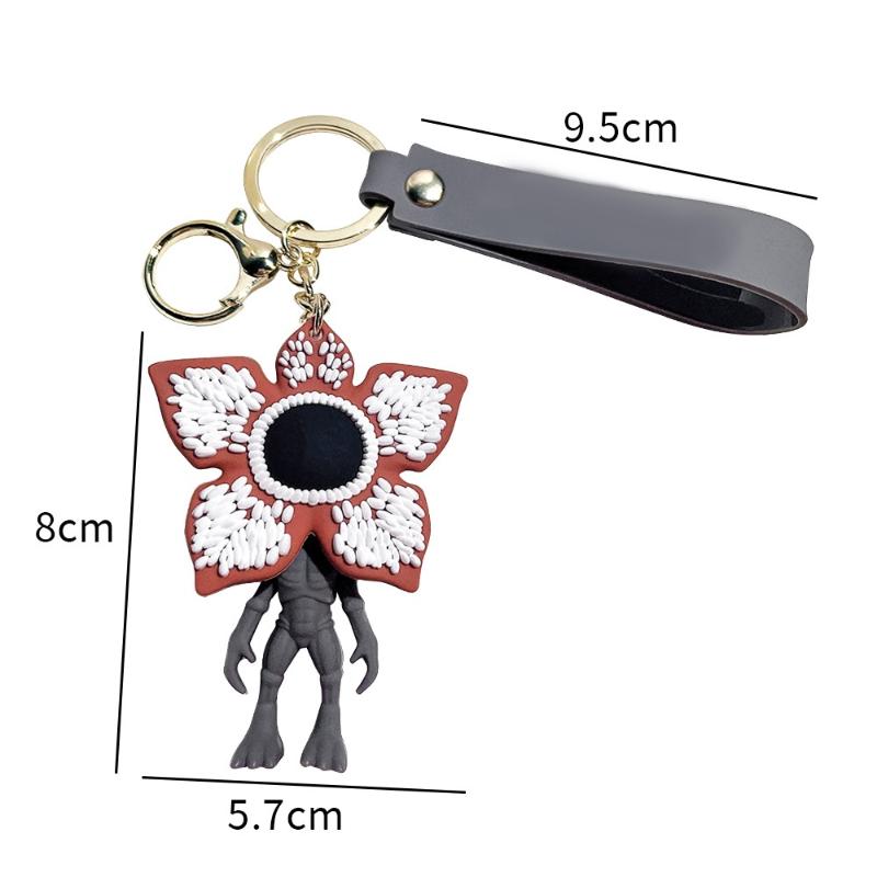 Очень странные дела Мультяшный кулон Хищное растение Подвеска для рюкзака Украшение для вечеринки Подарок для повседневного использования