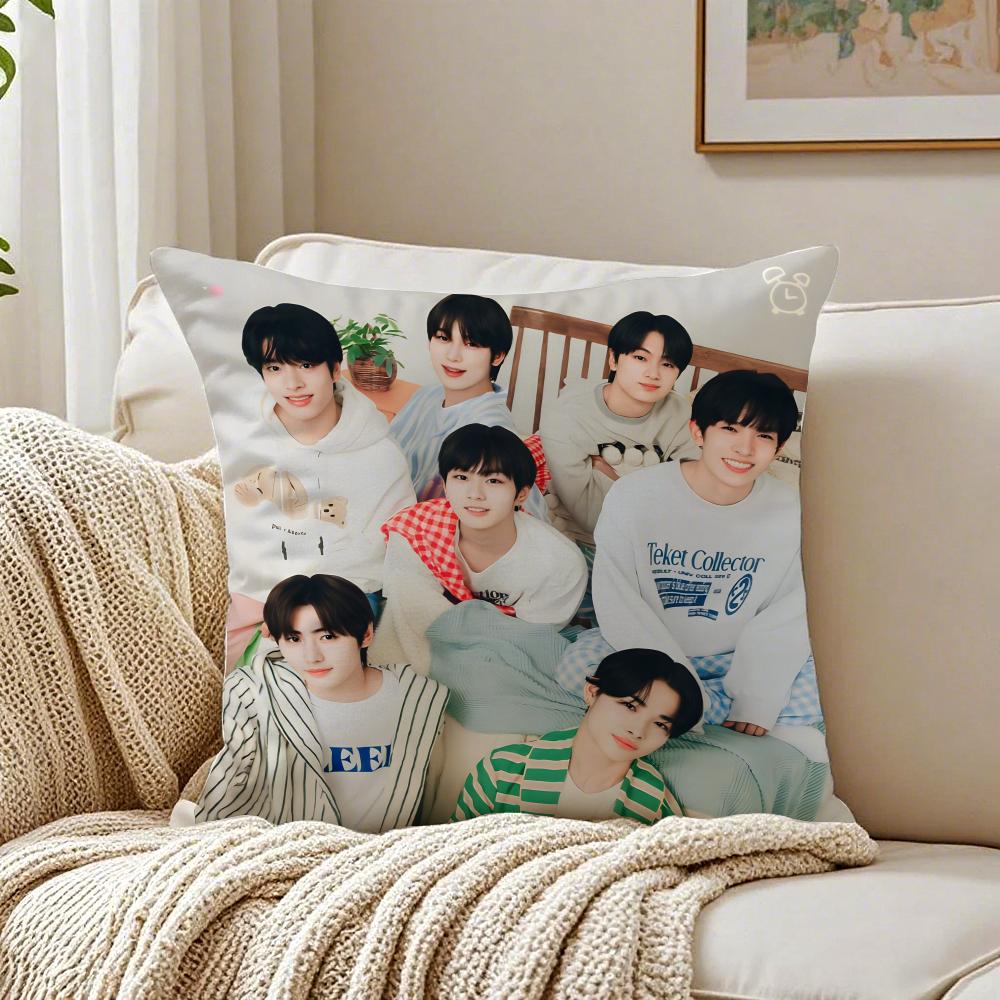 band energetic EEENHYPEN Cushion Cover Pillowcase Antidustmite living Room Sofa Decor Cushion Room