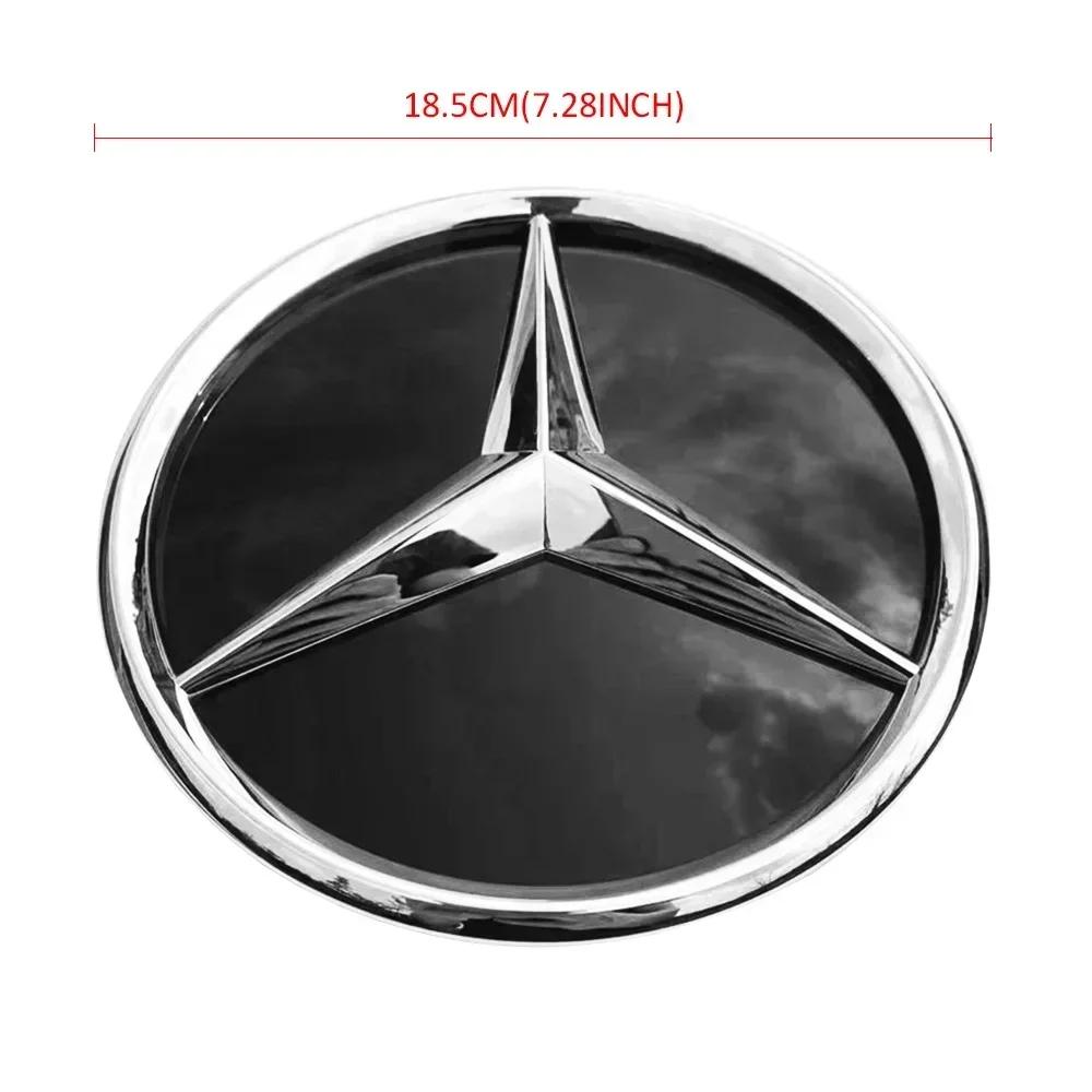 1pcs front grille star logo badge mirror bottom 3D ABS logo Mercedes-Benz amg W205 W176 W212 W218 C117 CLA GLA CLS GLC class 2 GHJKM1