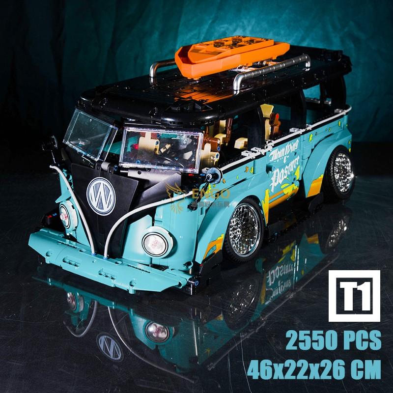 Технический классический кемпер фургон автомобиль строительные блоки конструкционные кирпичи игрушка автомобиль подарок для взрослых детей