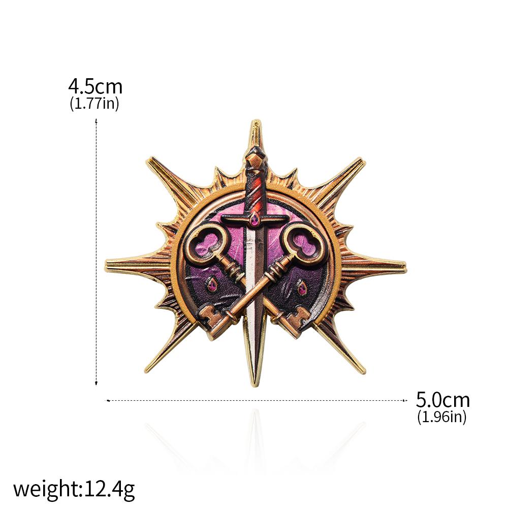 Горячая игра Baldur's Gate 3 Pins Rogue Poet Warrior Paladin Брошь Значок Косплей Реквизит Мужчины Женщины Рюкзак Ювелирные изделия Аксессуары