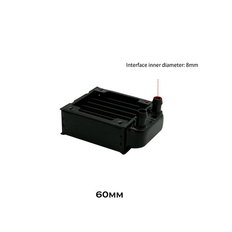 Алюминиевый радиатор G1/4'' для ПК с водяным охлаждением, корпус компьютера, кулер для GPU CPU RAM, вентилятор, радиатор 60/80/90/120/240/360 мм, черный/белый
