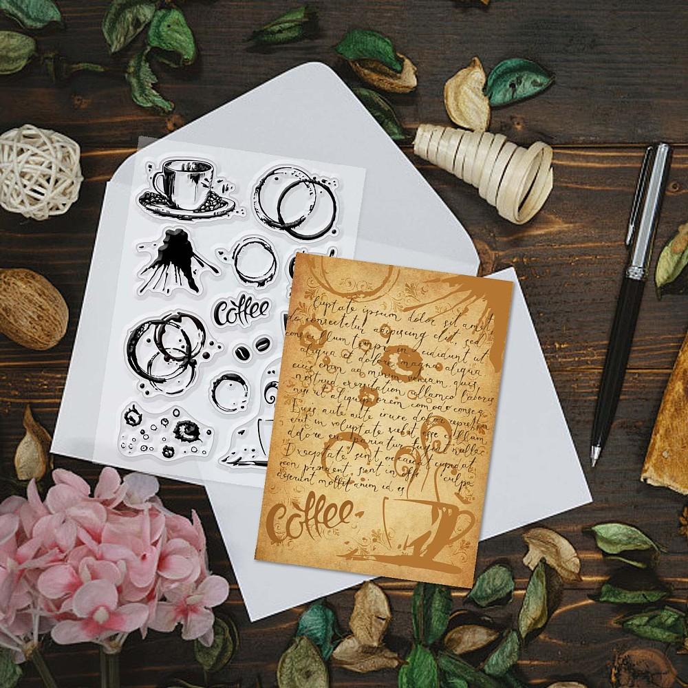 Custom PVC Plastic Clear Stamps for DIY Scrapbooking Photo Album Decorative Cards Making Mixed Shapes 160x110x3mm