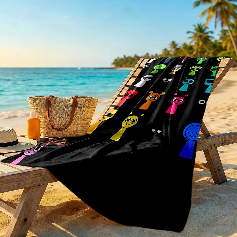 Incredibox Beach Towel Quick-Dry Soft Microfiber Comfortable Lightweight