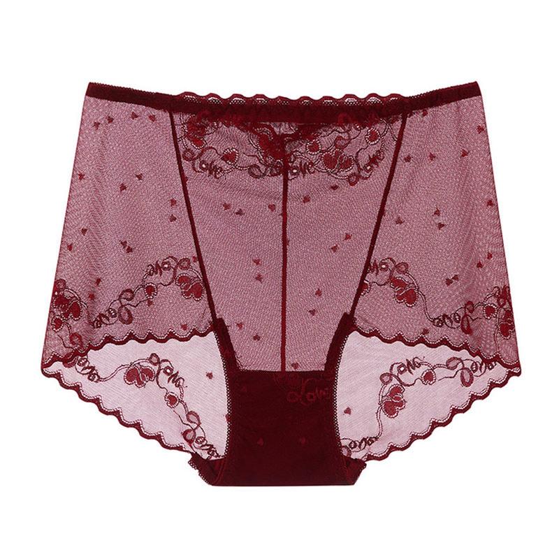 Женское нижнее белье Ice бесшовное дышащее кружевное нижнее белье с высокой талией и сетчатым бельем