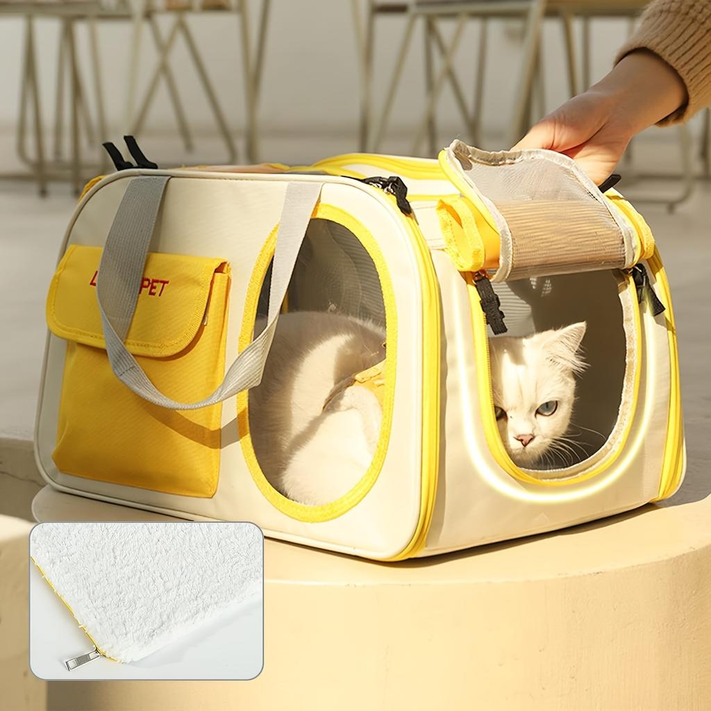 Рюкзак Pet Travel Companion Backpack — дышащий, просторный, подходит для маленьких и больших кошек, а также маленьких и средних собак для дружественных приключений с домашними животными