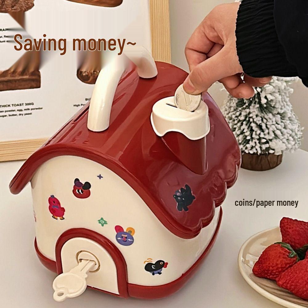 Large Capacity Cute Cartoon Piggy Bank for Children and Adults