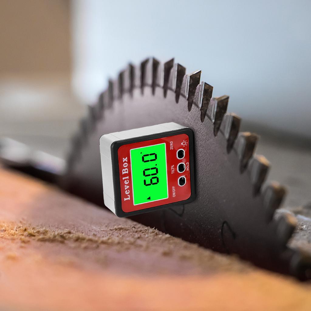 Digital Angle Gauge Level Box Accurate Magnetic Portable Size Protractor Inclinometer for Woodworking Construction Machinery