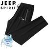 JEEP SPIRIT Мужские повседневные брюки прямого кроя из ледяного шелка