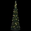 VidaXL Pre-lit Artificial Christmas Tree with Garlands, Christmas Tree with LEDs, Holiday Decoration, Ornament 321523