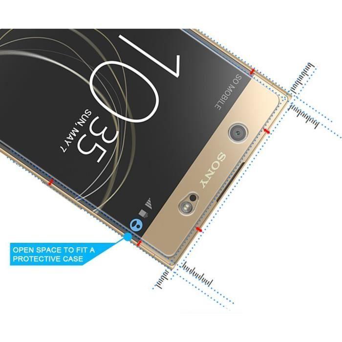 Sony Xperia XA1 ULTRA Tempered Glass - [3 Pack] Ultra Resistant Screen Protector Glass Film [Phonillico®]